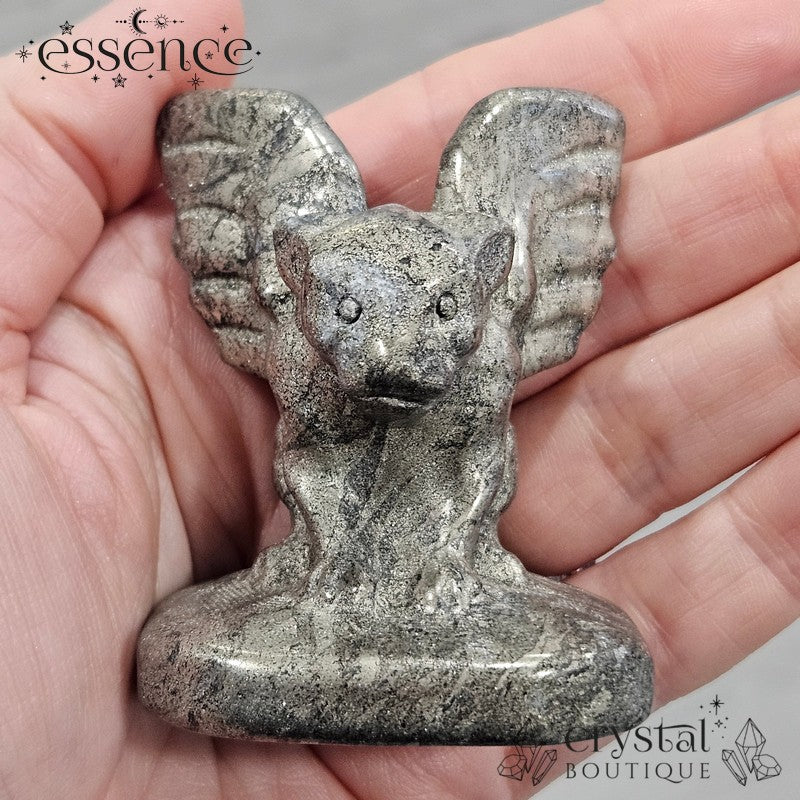 Pyrite Gargoyle – The Guardian of Strength & Protection