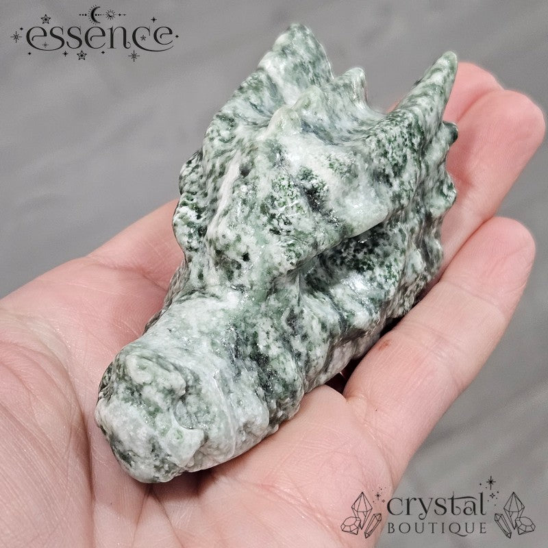 Tree Agate Dragon Head – The Guardian of Stability & Growth