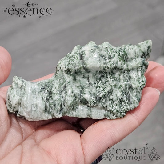 Tree Agate Dragon Head – The Guardian of Stability & Growth