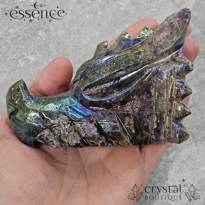 Aura Sphalerite Dragon Head – Mystical Guardian of Transformation ✨