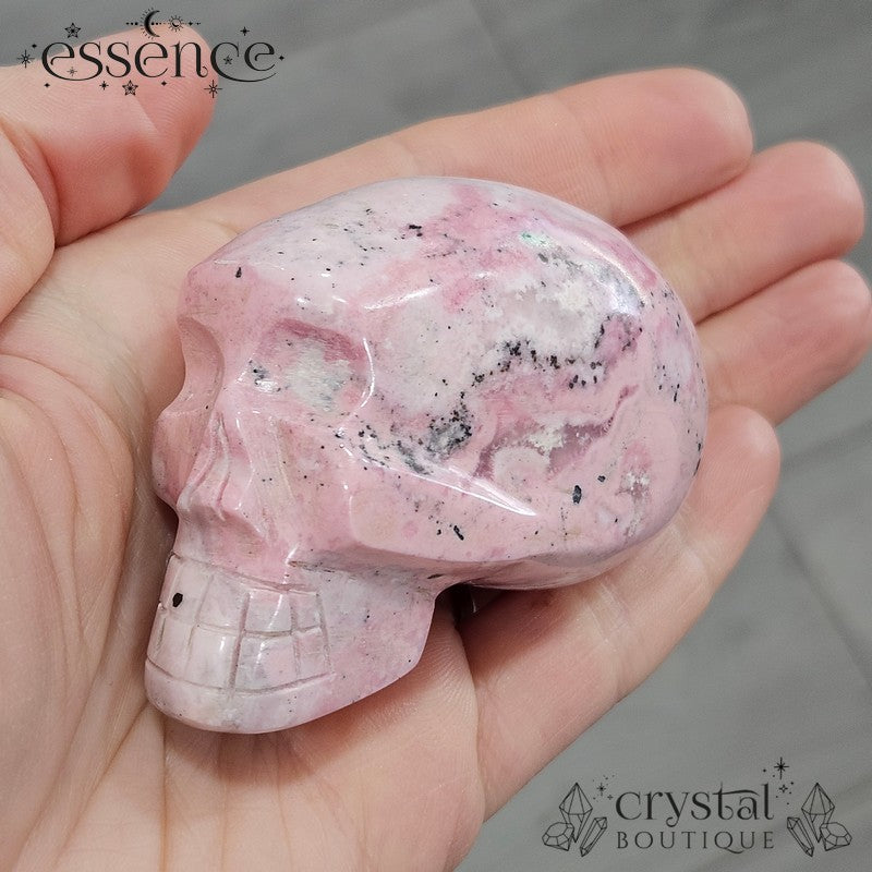 Peruvian Rhodonite Skull