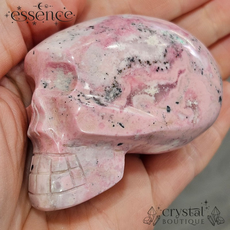 Peruvian Rhodonite Skull