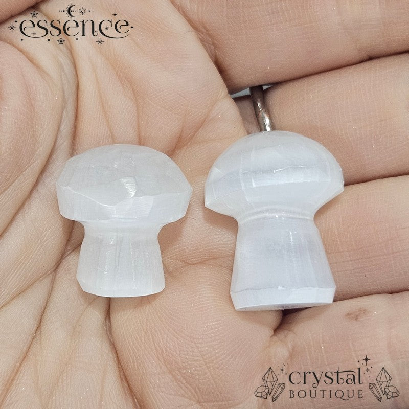 Satin Spa / Selenite Little Mushroom