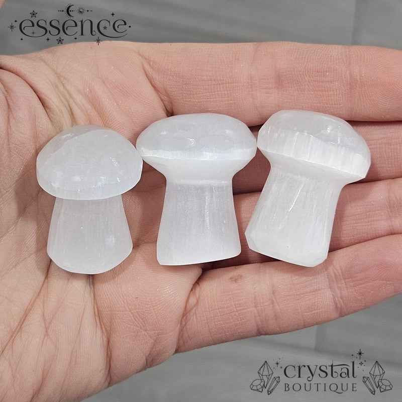 Satin Spa / Selenite Large Mushroom