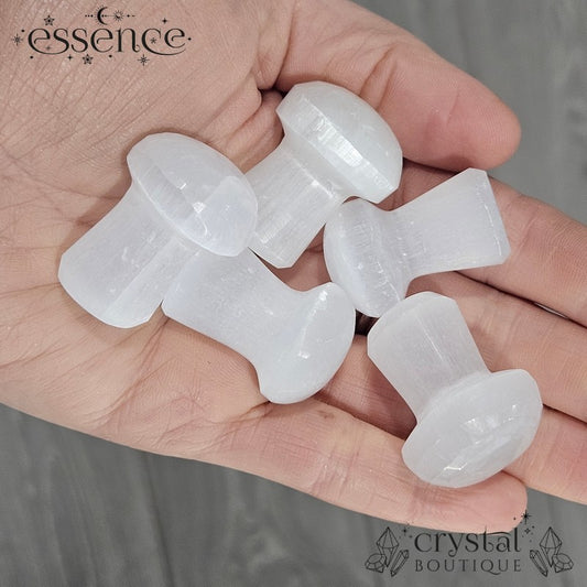 Satin Spa / Selenite Large Mushroom