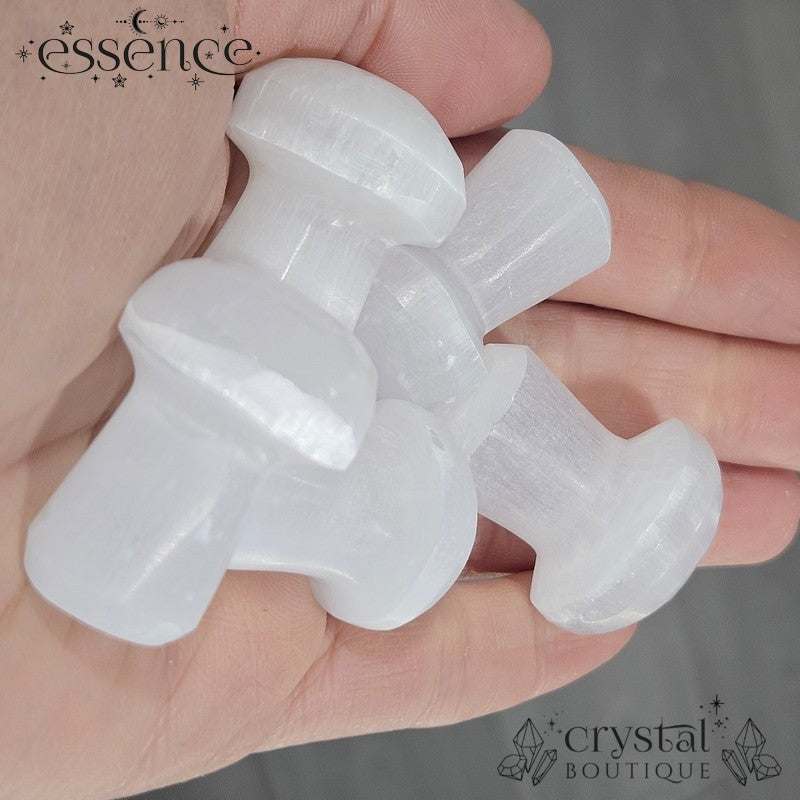 Satin Spa / Selenite Large Mushroom