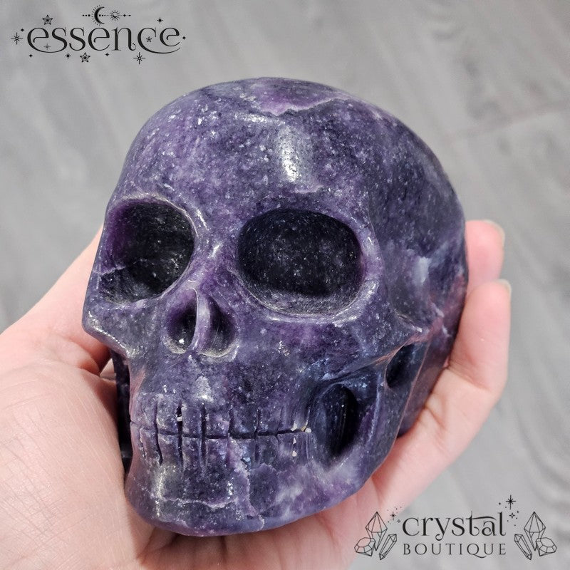 Large Lepidolite Skull - 885g