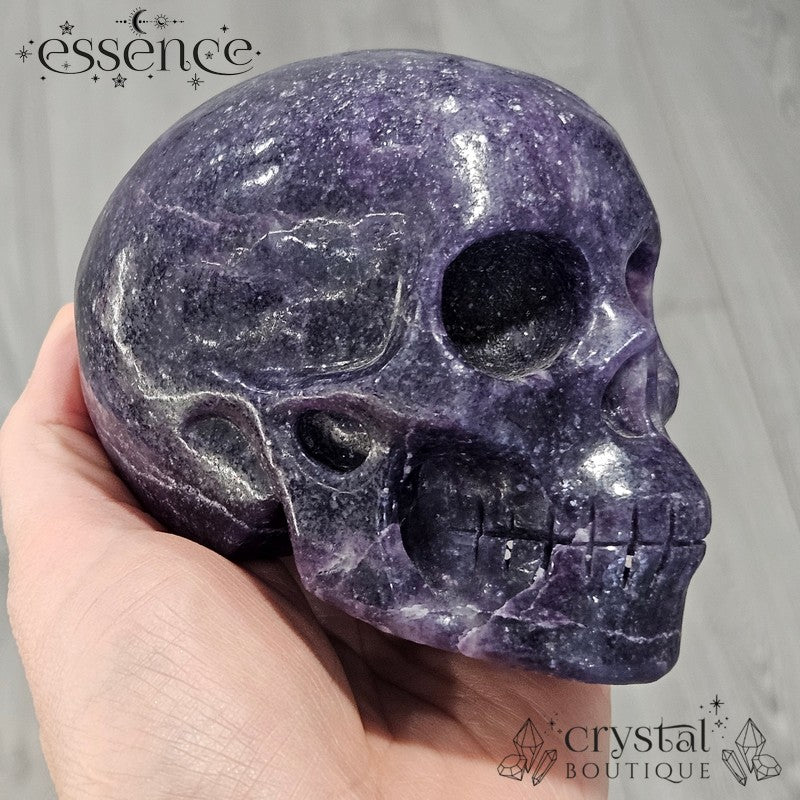 Large Lepidolite Skull - 885g