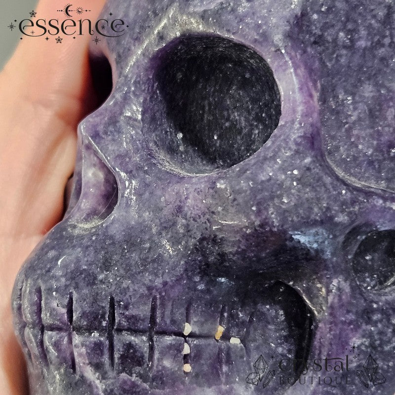 Large Lepidolite Skull - 885g