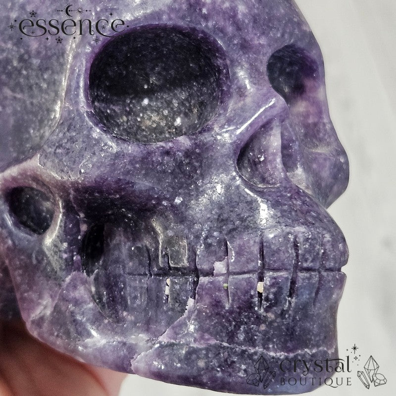 Large Lepidolite Skull - 885g