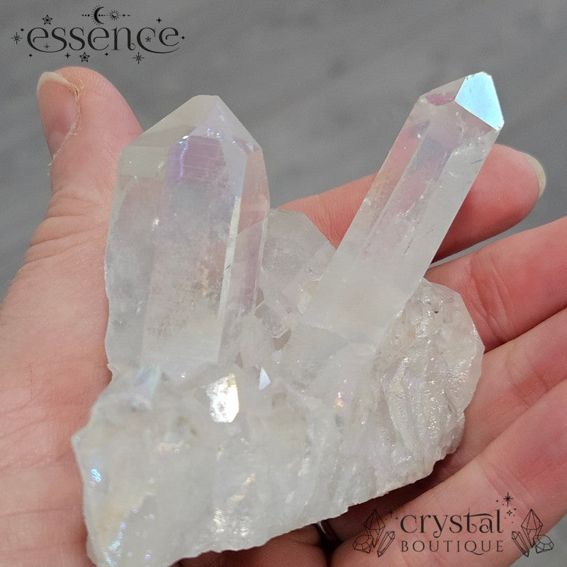 Aura Quartz Crystal Cluster