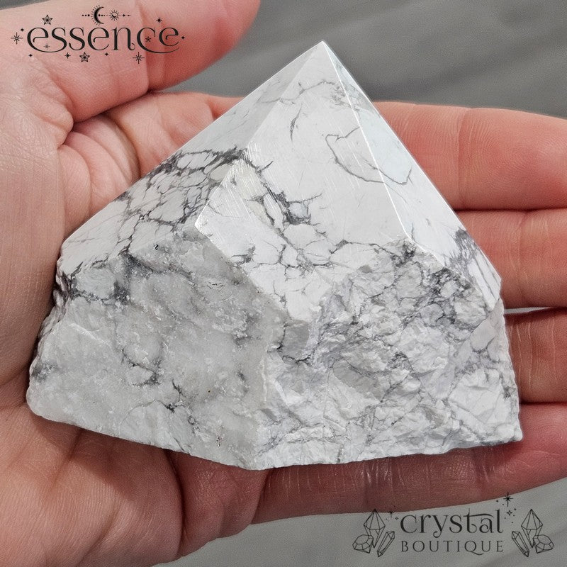 Howlite Cut Base Point (241g)