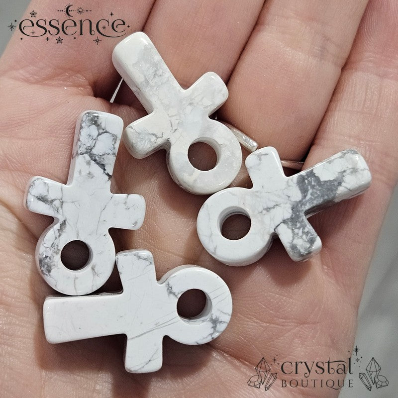 Howlite Ankh  – Symbol of Strength & Serenity