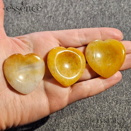 Yellow Aventurine Heart Shaped Worry Stone