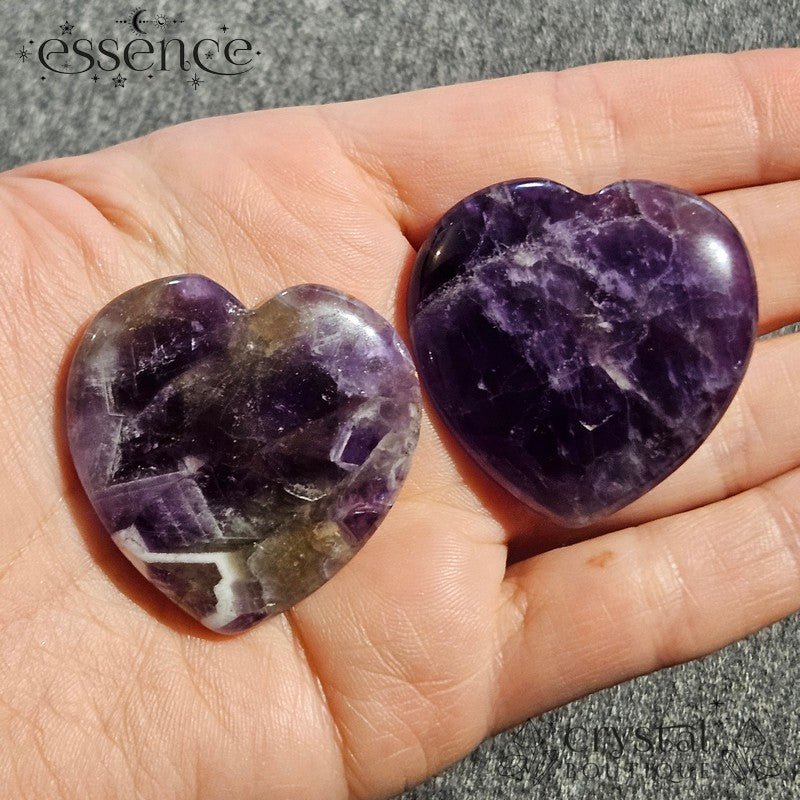 Amethyst Heart Shaped Worry Stone