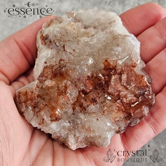 Raw Fire Quartz Cluster (Hematoid Quartz) 163g