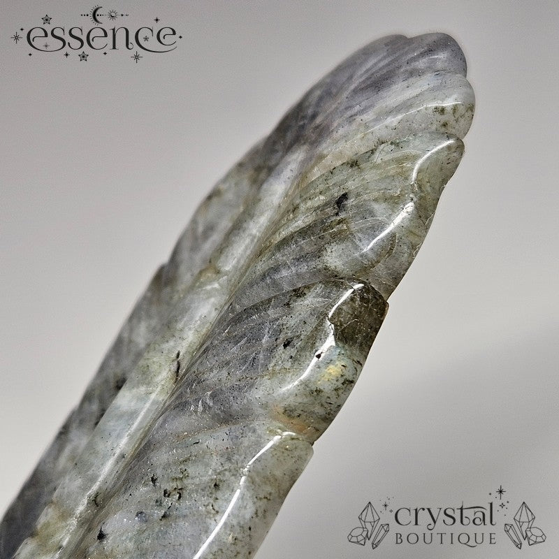 Labradorite Feather Carving 🪶