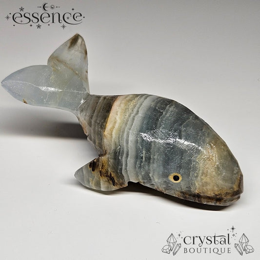 Blue Banded Calcite Whale