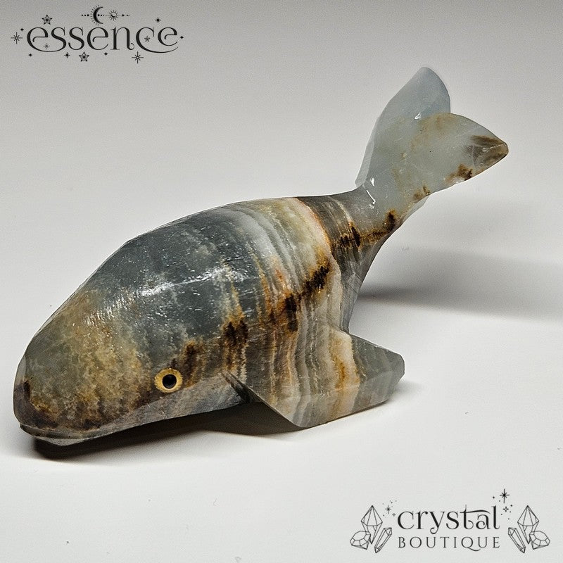 Blue Banded Calcite Whale