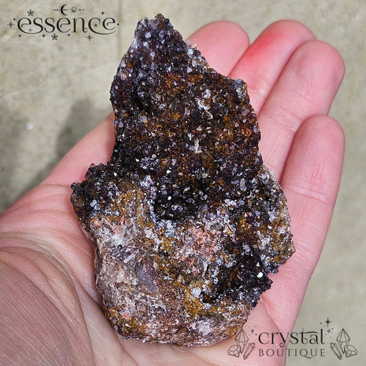 Red Manganese Quartz Druzy – 168g Energising & Confidence