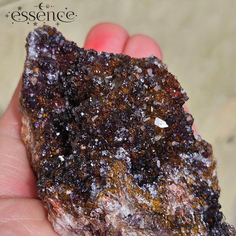 Red Manganese Quartz Druzy – 168g Energising & Confidence