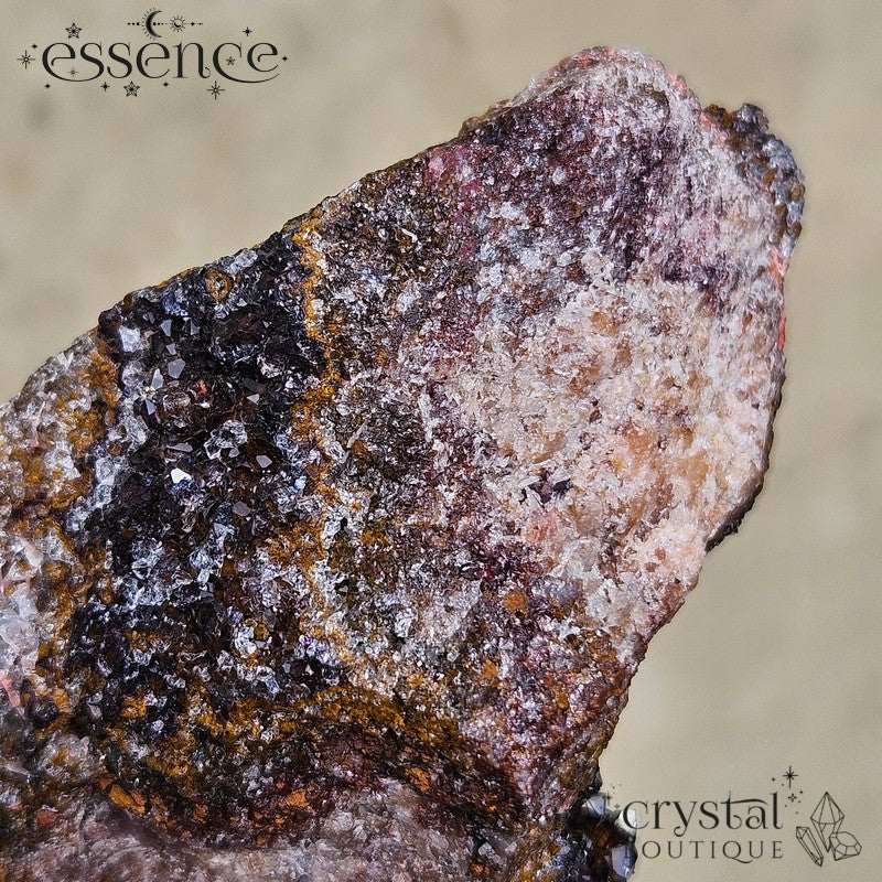 Red Manganese Quartz Druzy – 168g Energising & Confidence
