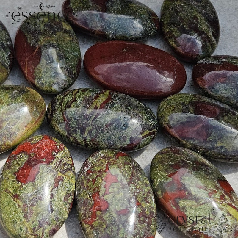 Dragon Blood Jasper Palm Stone