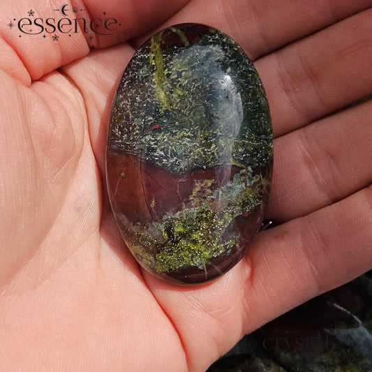 Dragon Blood Jasper Palm Stone