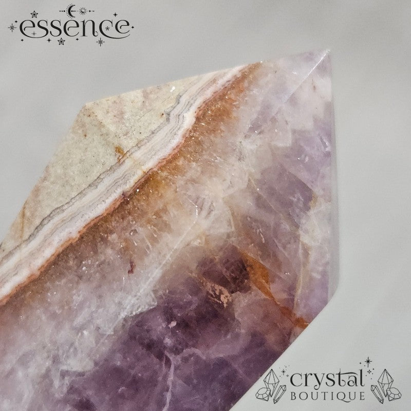 Amethyst & Crazy Lace Agate Wand 111gms
