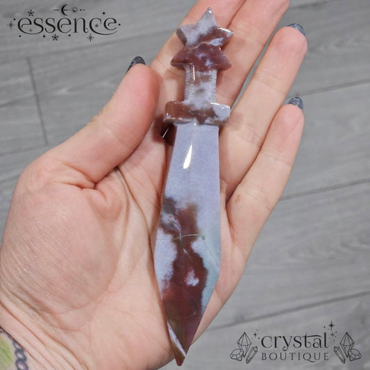 Ocean Jasper & Moss Agate Dagger
