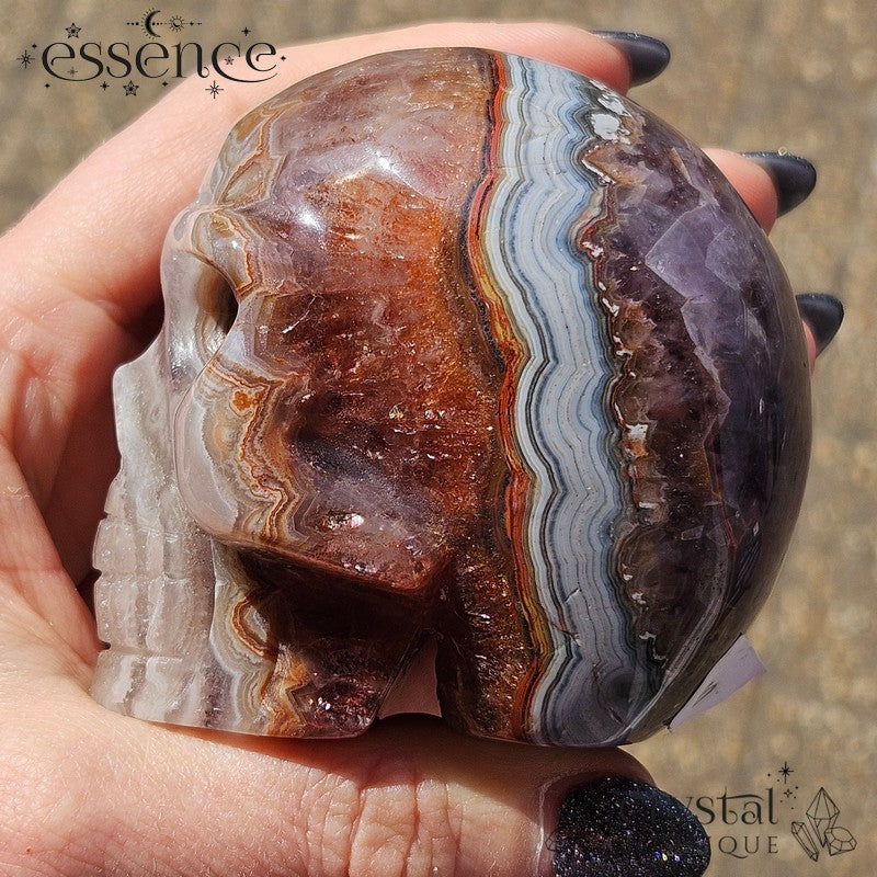 Amethyst  &  Crazy Lace Agate with Red Quartz