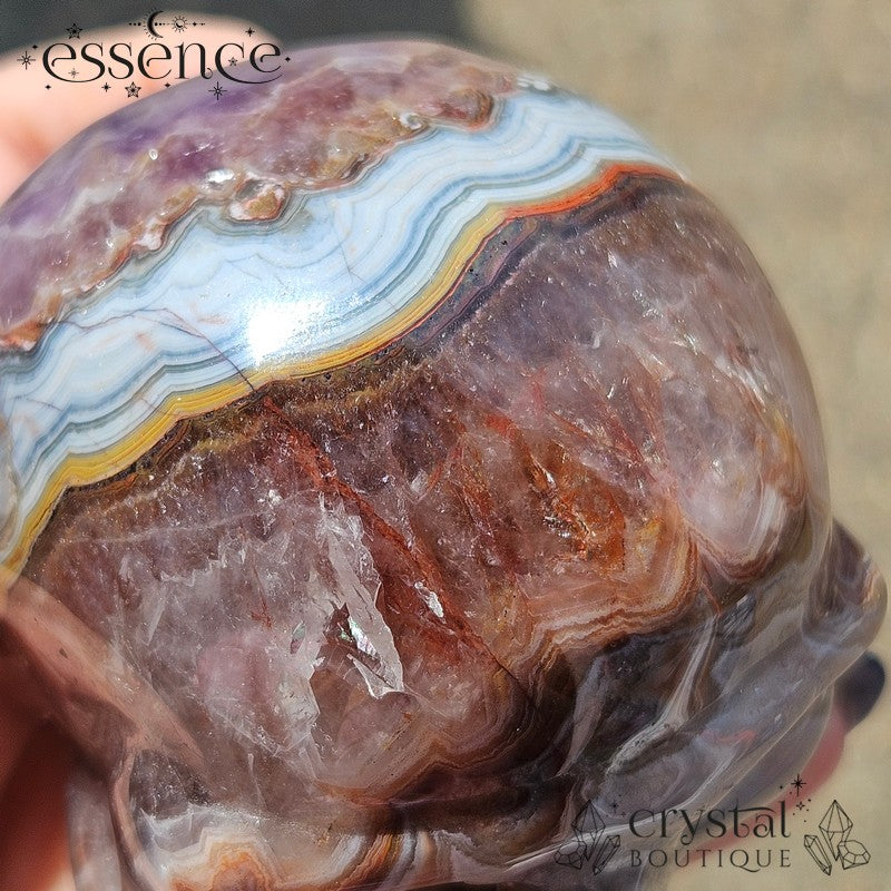 Amethyst  &  Crazy Lace Agate with Red Quartz