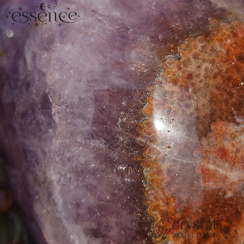 Amethyst & Red Quartz with Crazy Lace Agate  | 453g