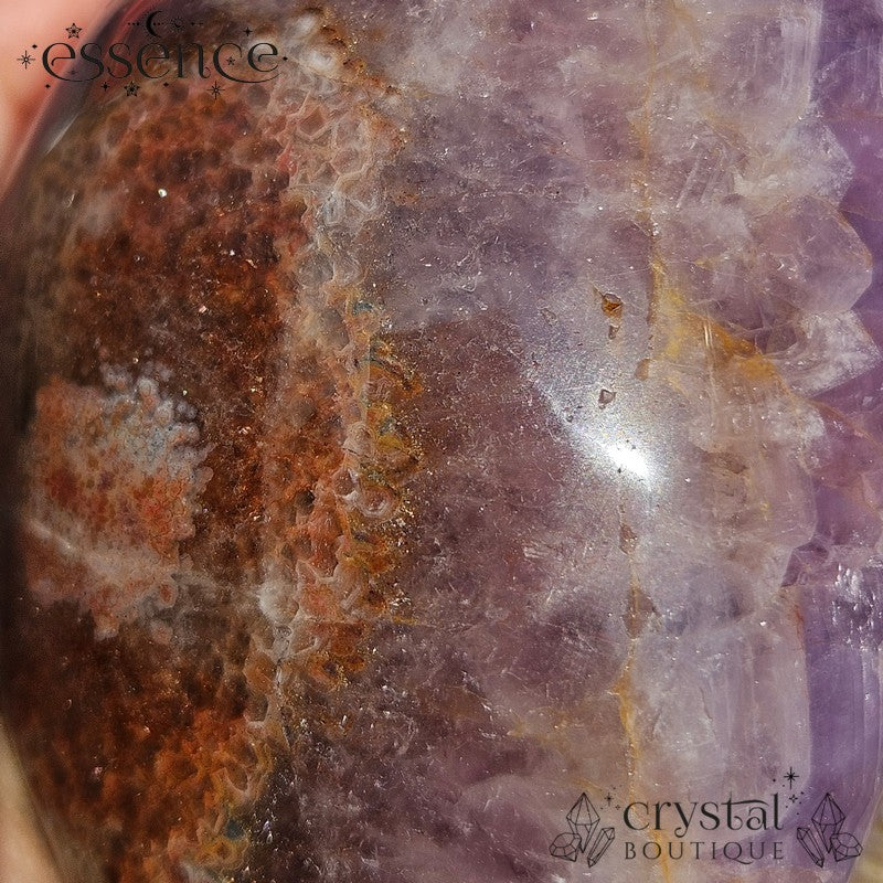 Amethyst & Red Quartz with Crazy Lace Agate  | 453g