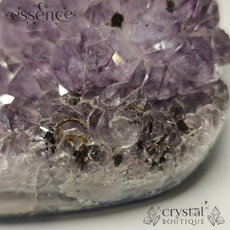 Amethyst Cluster with Hematite Inclusions