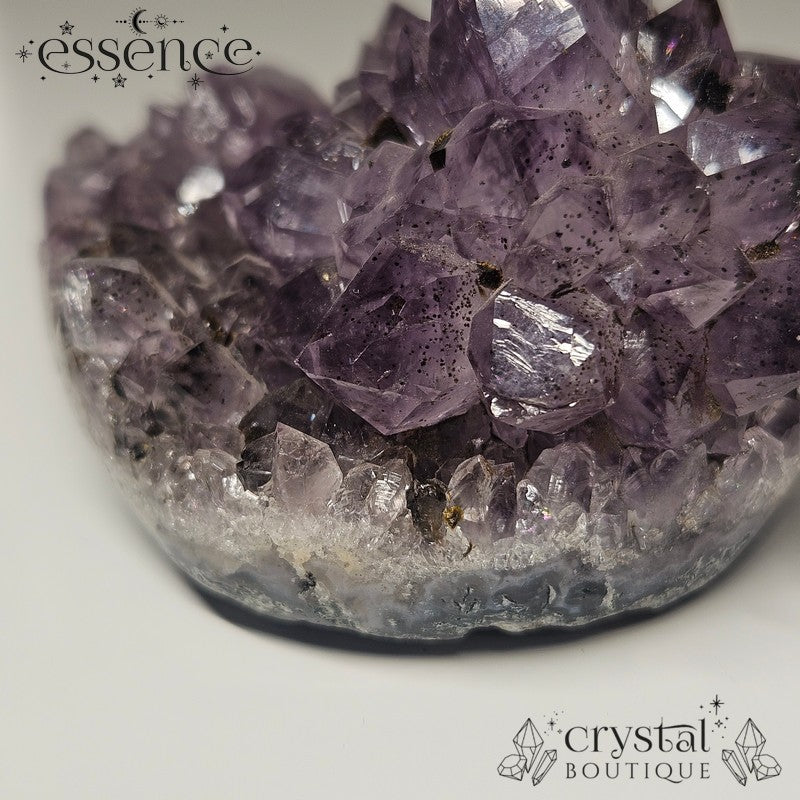 Amethyst Cluster with Hematite Inclusions
