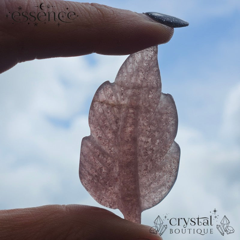 Strawberry Quartz Feather