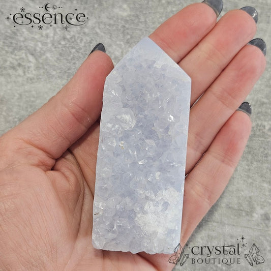 Blue Lace Agate Tower - Crystal Surf