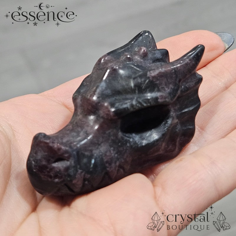 Garnet in Astrophyllite Dragon Head