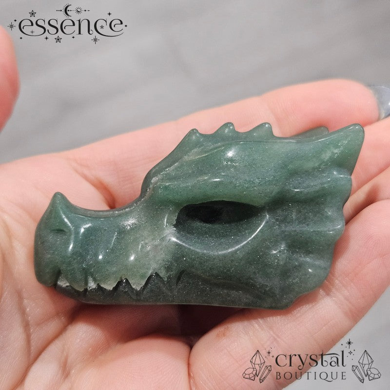 Green Aventurine Dragon Head