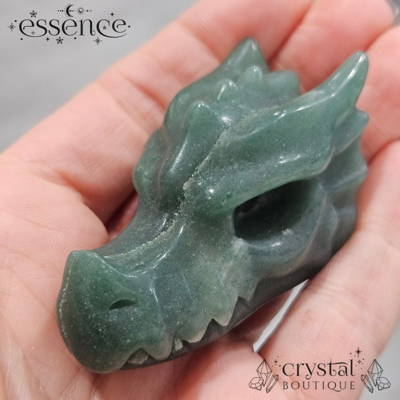 Green Aventurine Dragon Head