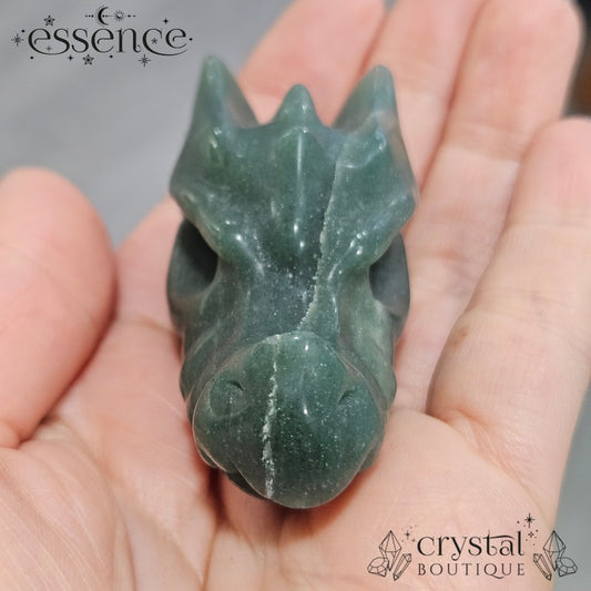 Green Aventurine Dragon Head