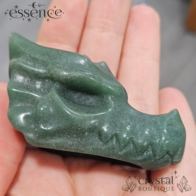 Green Aventurine Dragon Head