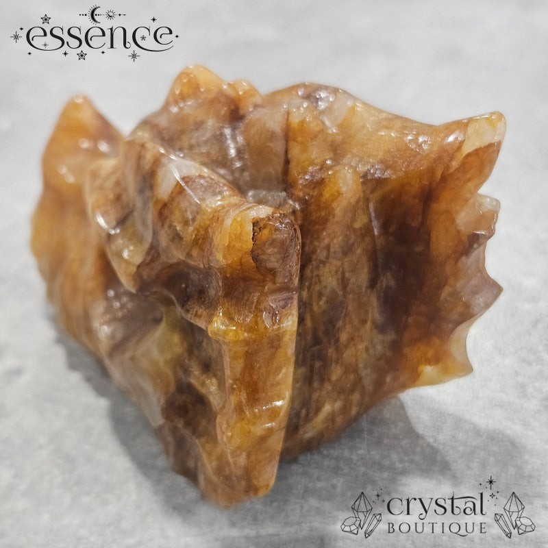 Large Golden Healer Quartz Dragon Head (631g)