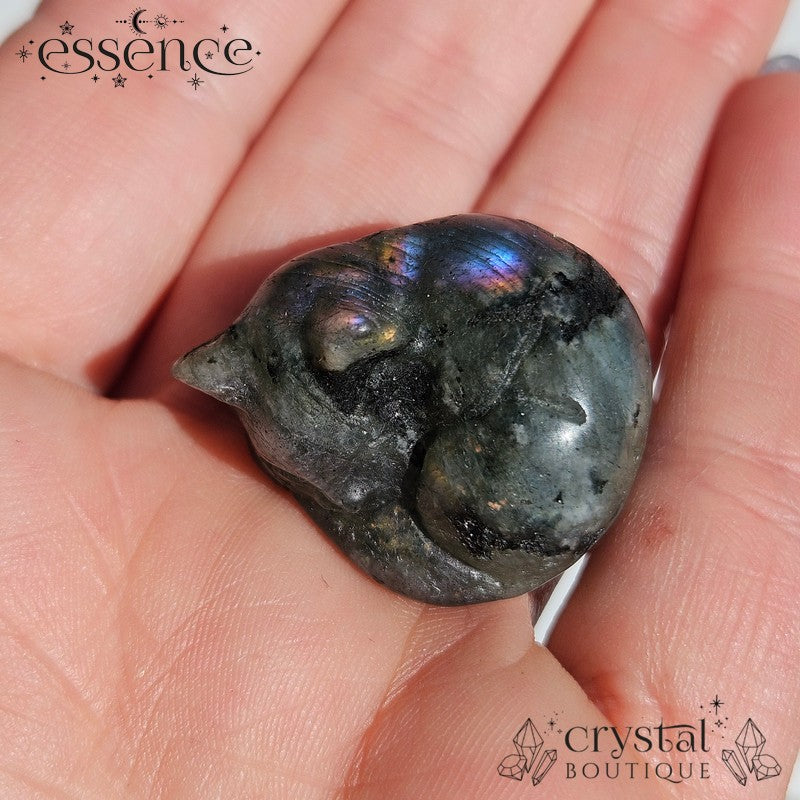 Labradorite Sleeping Cat
