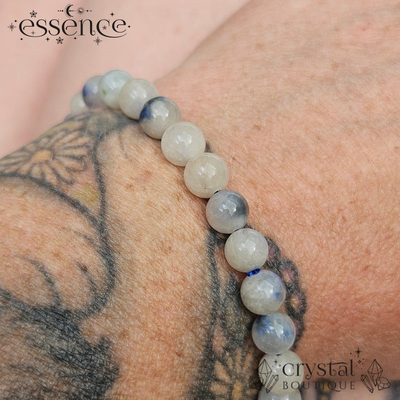Dumortierite in Quartz Bracelet