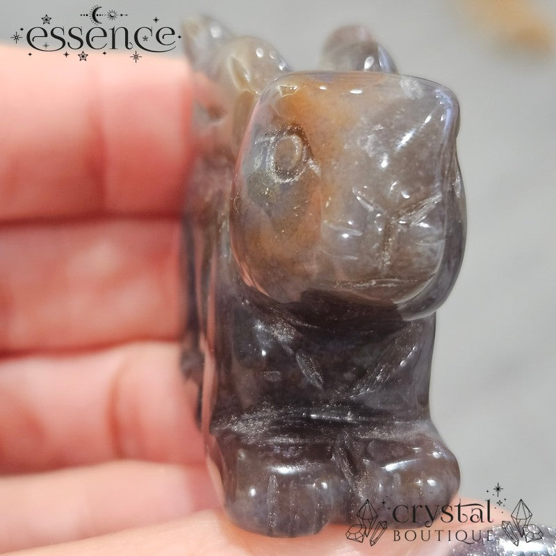 Moss Agate Rabbit
