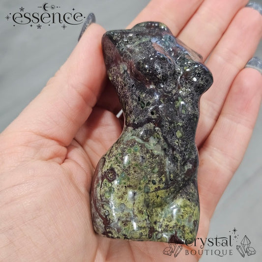 Dragon Blood Jasper Torso Carving