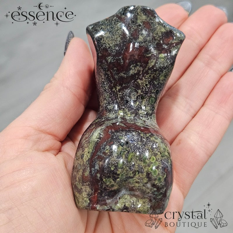 Dragon Blood Jasper Torso Carving