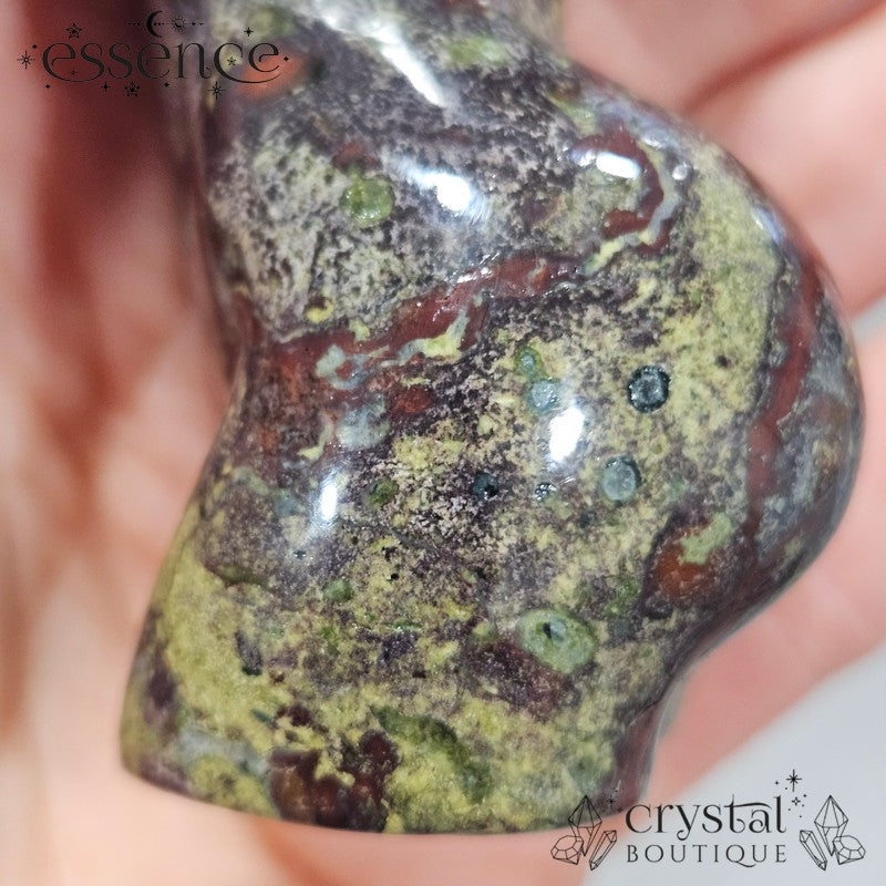 Dragon Blood Jasper Torso Carving